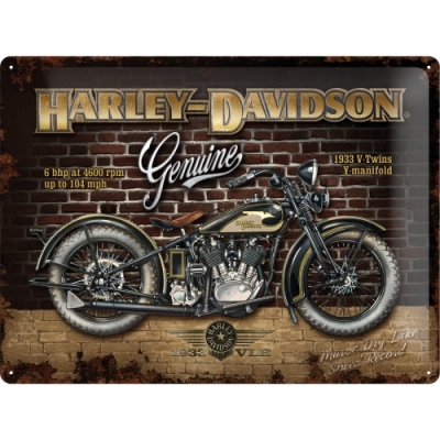 Szyld tablica Harley Davidson Genuine WLA 30x40cm VTwin 1933