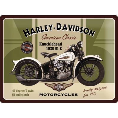 Knucklehead Harley Davidson WLA Tablica Szyld 30x40