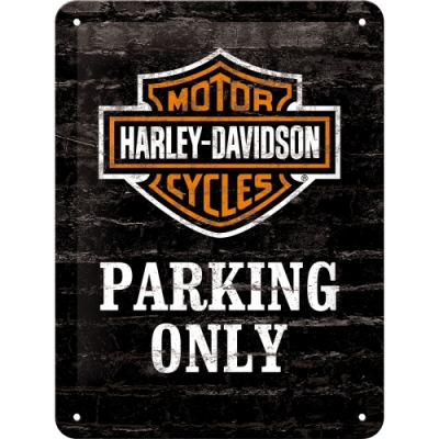 Tablica, szyld Harley Davidson Parking Only 15x20cm
