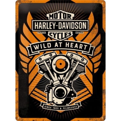 Harley Davidson Silnik Specjalna Edycja Szyld 30x40 płomienie