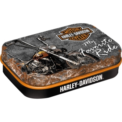 Pudełko metalowe Harley Davidson Schovel miętówki