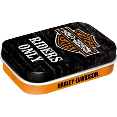 Pudełko metalowe Harley Davidson Riders Only miętówki