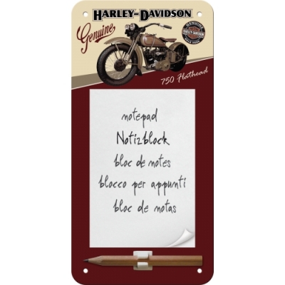 Harley Davidson Flathead Notes Notatnik Magnes na lodówkę