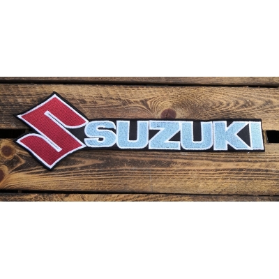 Suzuki Logo Napis  duża naszywka na plecy
