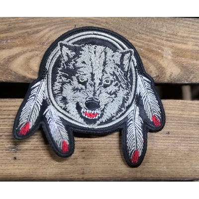 Wilk Łapacz Snów Wolf Indianin USA naszywka patch badge