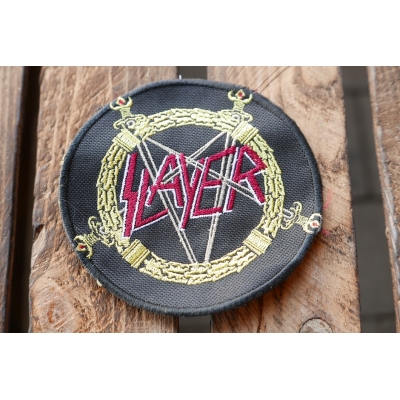 Slayer Naszywka Wyszywana Logo Pentagram