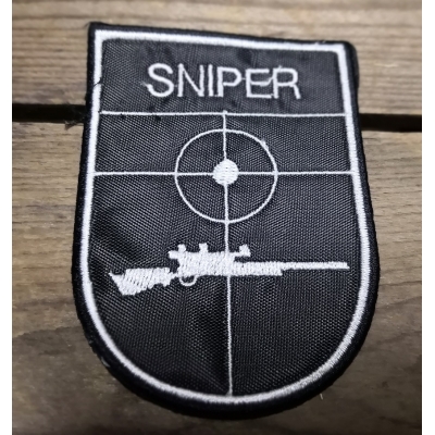 Sniper Naszywka czarna Patch Badge Military U.S. Army USA