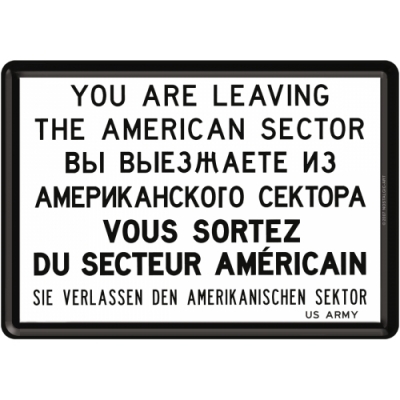 Szyld USA - metalowa pocztówka tablica szyld