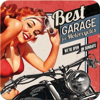 Best Garage Pin Up Girl Podstawka, Podkładka pod kubek