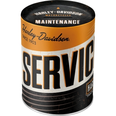 Skarbonka Metalowa Harley Davidson WLA Motor Oil Pomarańczowa Service & Repair