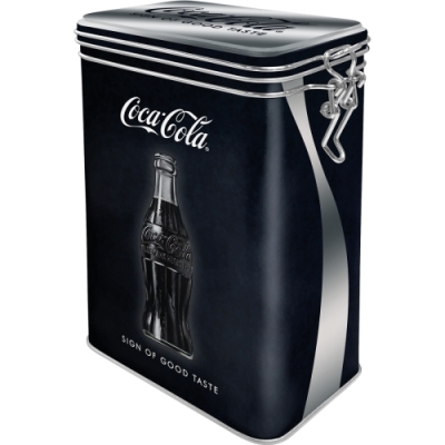 Coca Cola Czarna Butelka Puszka z zamknięciem